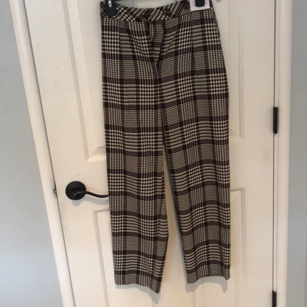 Topshop plaid pants